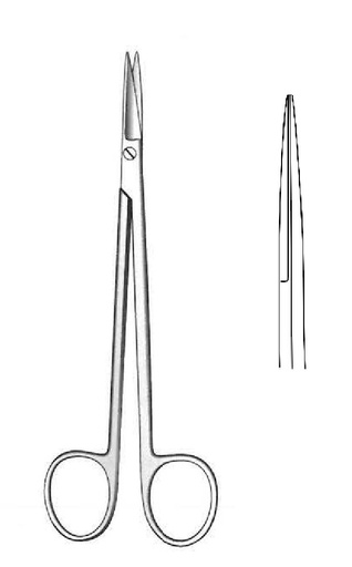 [IU-02610P] Tijera para disección Kelly premium, recta - longitud = 18 cm / 7"