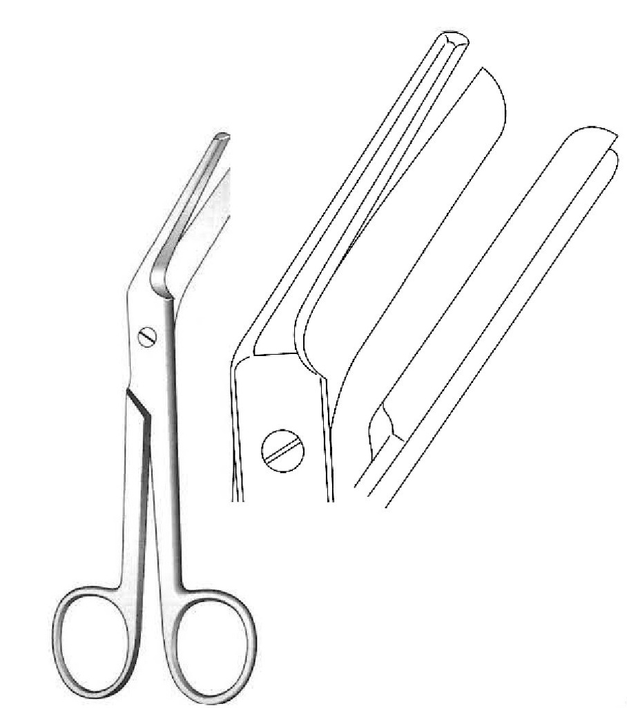 Tijera Braun-Stadler premium - longitud = 14.5 cm / 5-1/2"