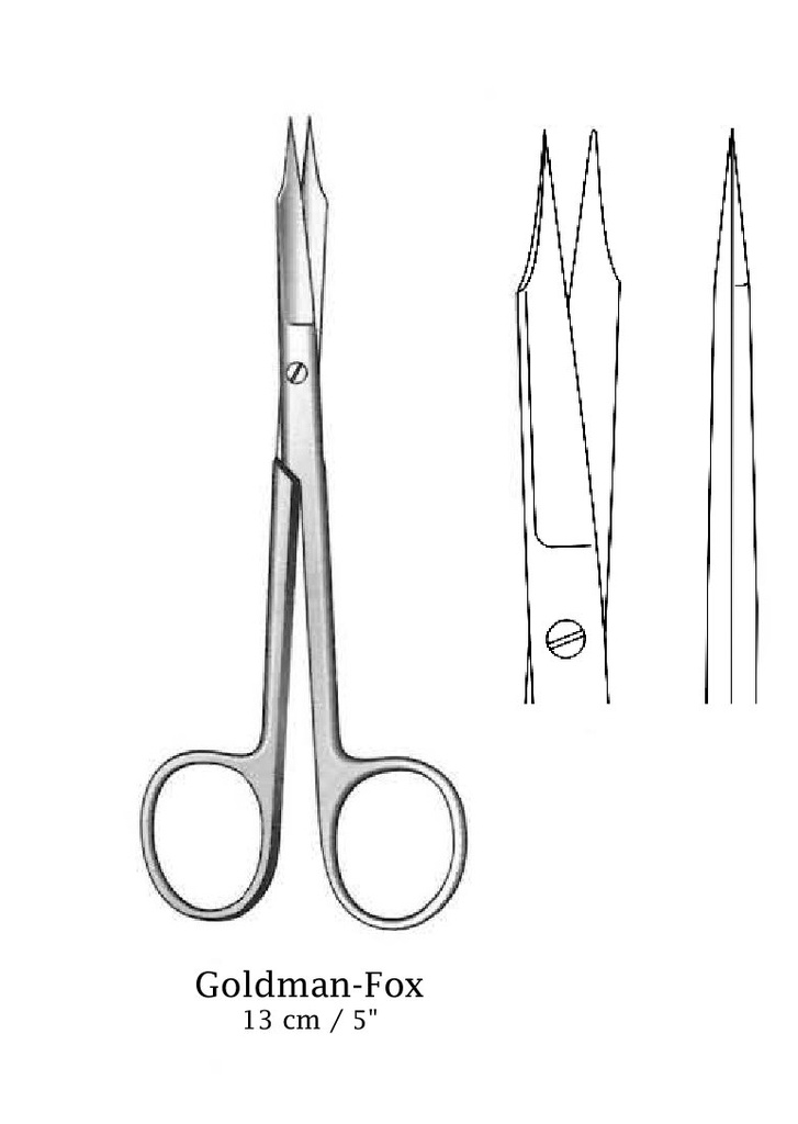 Goldman-Fox Premium scissors, straight