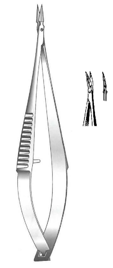 Vannas Premium micro scissor, curve