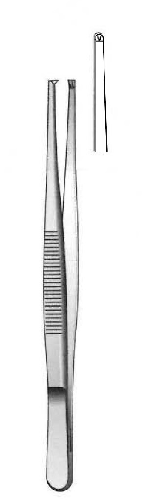 Pinza para disección estándar premium, dientes = 1:2 - longitud = 13 cm / 5"