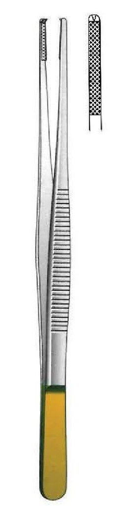 Pinza para disección Oehler premium, TC Gold - longitud = 16 cm / 6-1/4"