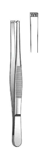 [IU-00435P] Pinza para disección estándar premium, dientes = 4:5 - longitud = 16 cm / 6-1/4"