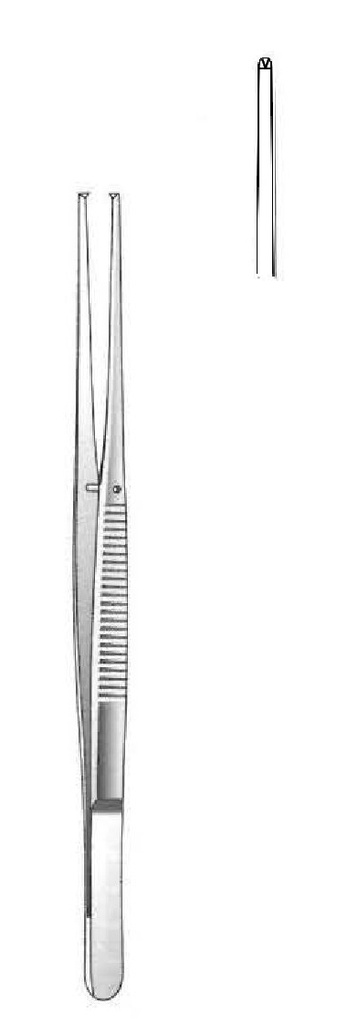 Premium semi -teeth fabric clamp, teeth = 1: 2 - length = 12.5 cm / 5 "
