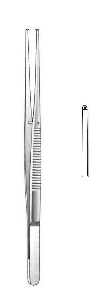 Pinza para tejido Semken premium, dientes = 1:2 - longitud = 15 cm / 6"