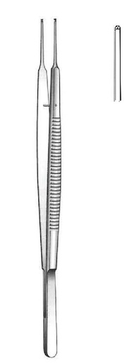 [IU-00489P] Dissection clamp premium, straight - length = 17 cm / 6-3 / 4 "