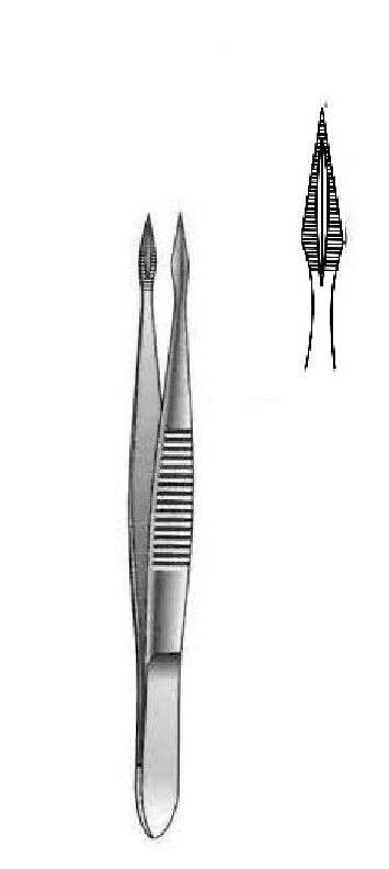 Pinza para astillas Hunter premium, recta - longitud = 10.5 cm / 4-1/4"