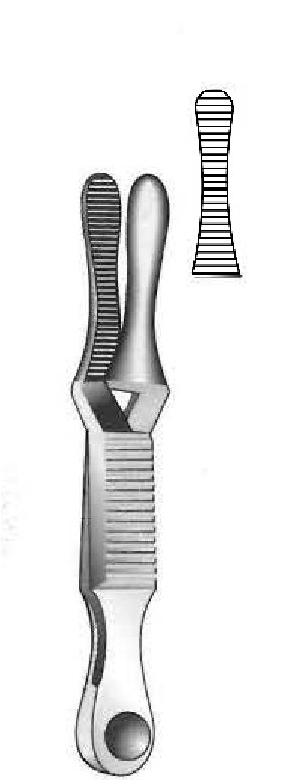 Pinza bulldog Dieffenbach premium, recta - longitud = 3.8 cm / 1-1/2"