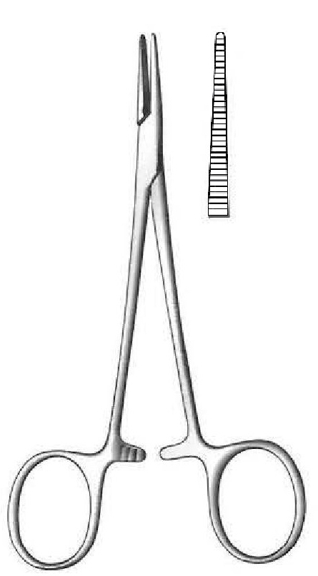 Pinza para arteria Halsted-Mosquito premium, recta - longitud = 10 cm / 4"