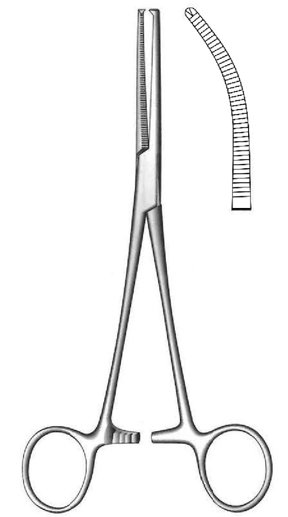 Rochester -chsner Premium artery clamp, curve-length = 26 cm / 10-1 / 2 "