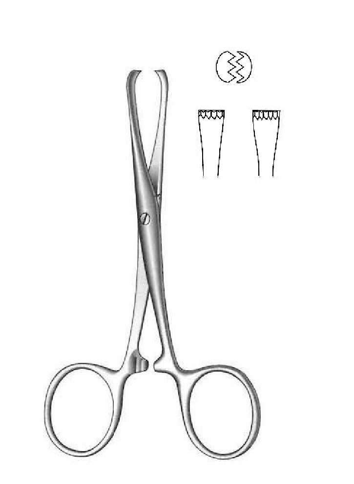 Pinza de agarre de tejido Tuffier premium