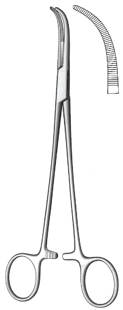 Pinza para disección y ligadura Overholt-Geissendorfer premium, figura 1 - longitud = 21 cm / 8-1/4&quot;