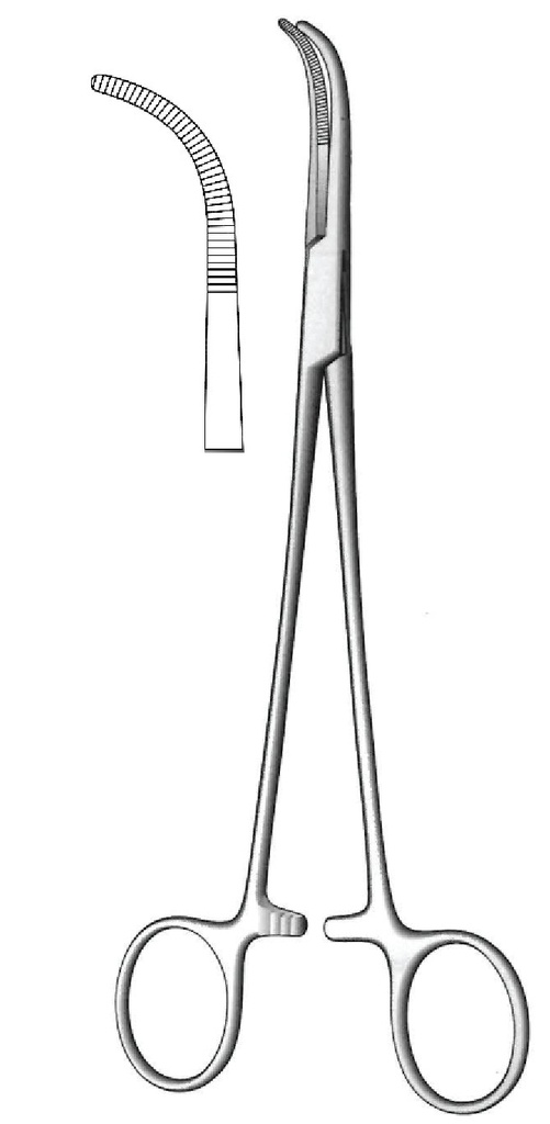 Pinza para disección y ligadura Overholt-Geissendorfer premium, figura 0 - longitud = 27 cm / 10-3/4"