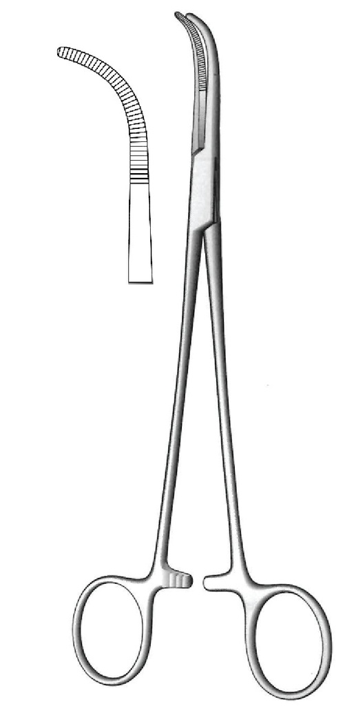 Pinza para disección y ligadura Overholt-Geissendorfer premium, figura 0 - longitud = 27 cm / 10-3/4&quot;