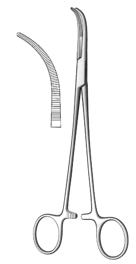 Pinza para disección y ligadura Overholt-Geissendorfer premium, figura 2 - longitud = 27 cm / 10-3/4&quot;