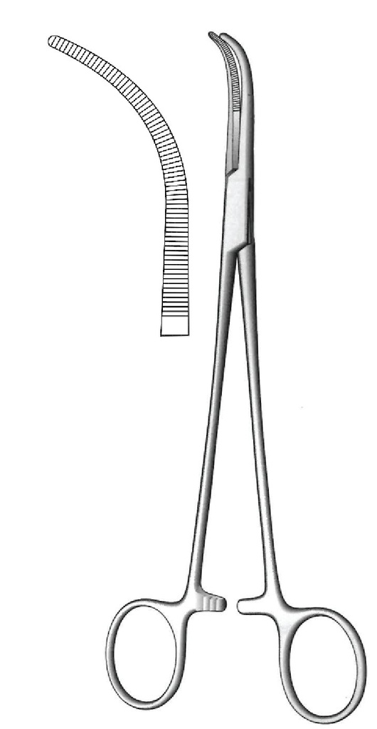 Pinza para disección y ligadura Overholt-Geissendorfer premium, figura 3 - longitud = 27 cm / 10-3/4&quot;