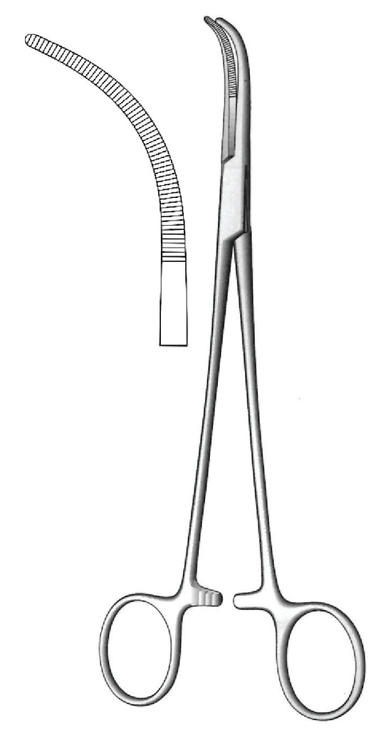 Pinza para disección y ligadura Overholt-Geissendorfer premium, figura 5 - longitud = 27 cm / 10-3/4&quot;