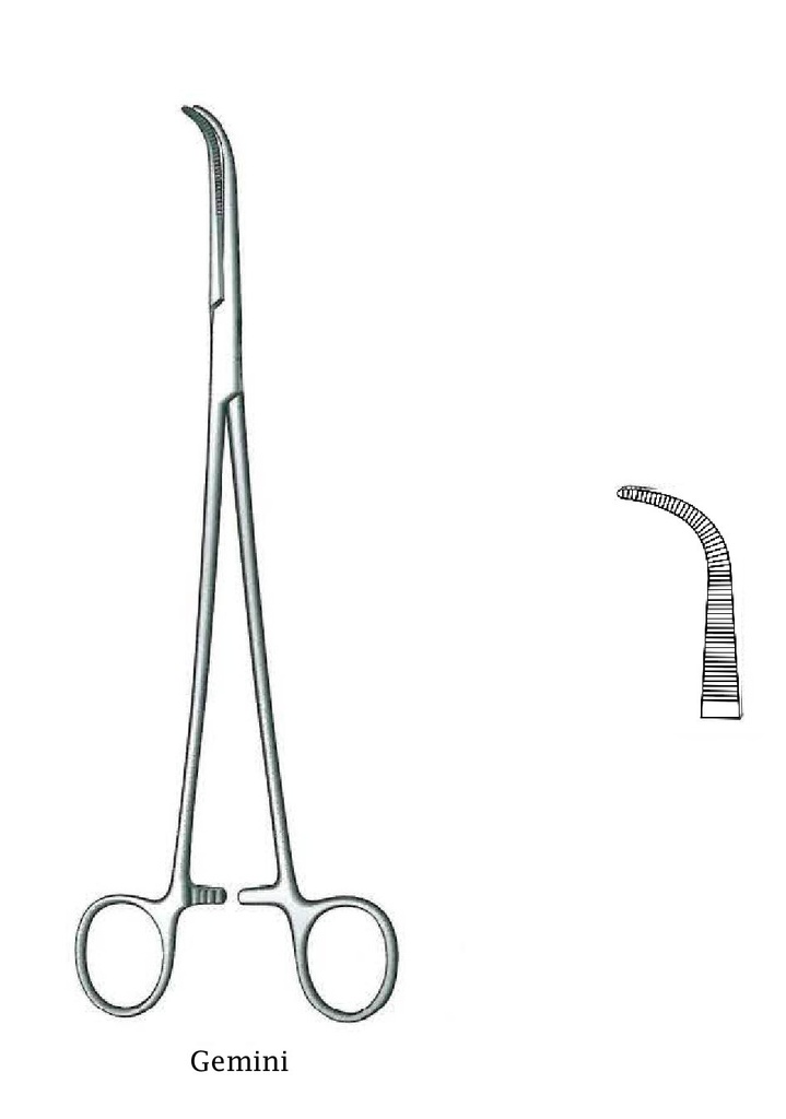 PInza para disección y ligadura Gemini premium - longitud = 16 cm / 6-1/4"