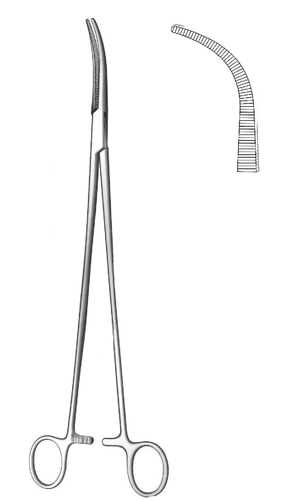 Pinza para ligadura y disección Zenker premium, figura 2