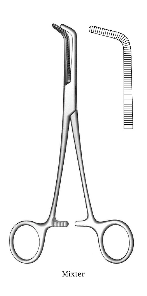 Premium mixer artery clamp - length = 15.5 cm / 6 "
