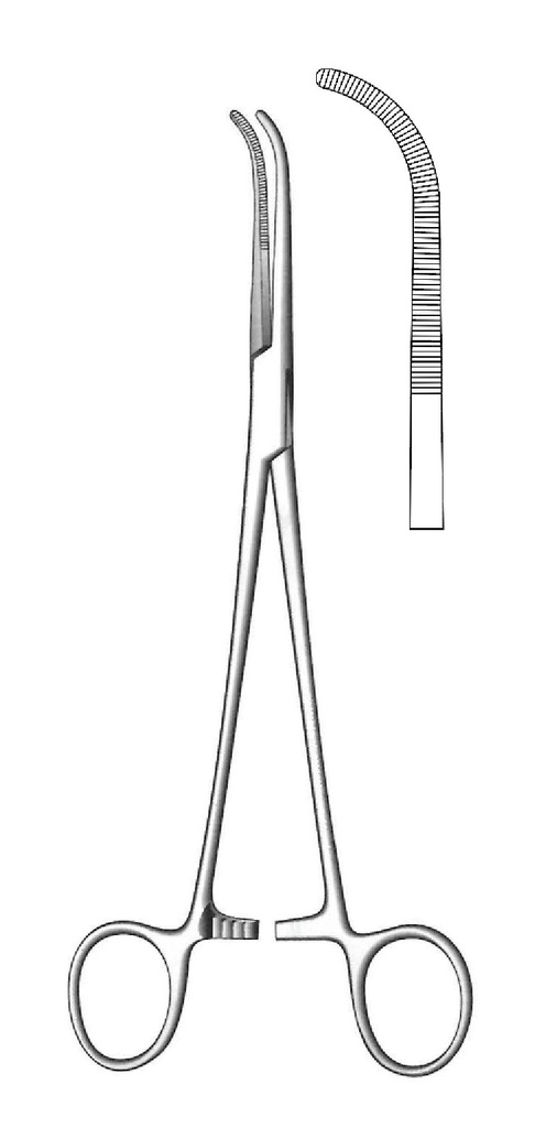 Premium mixer artery clamp - length = 22 cm / 8-3 / 4 "