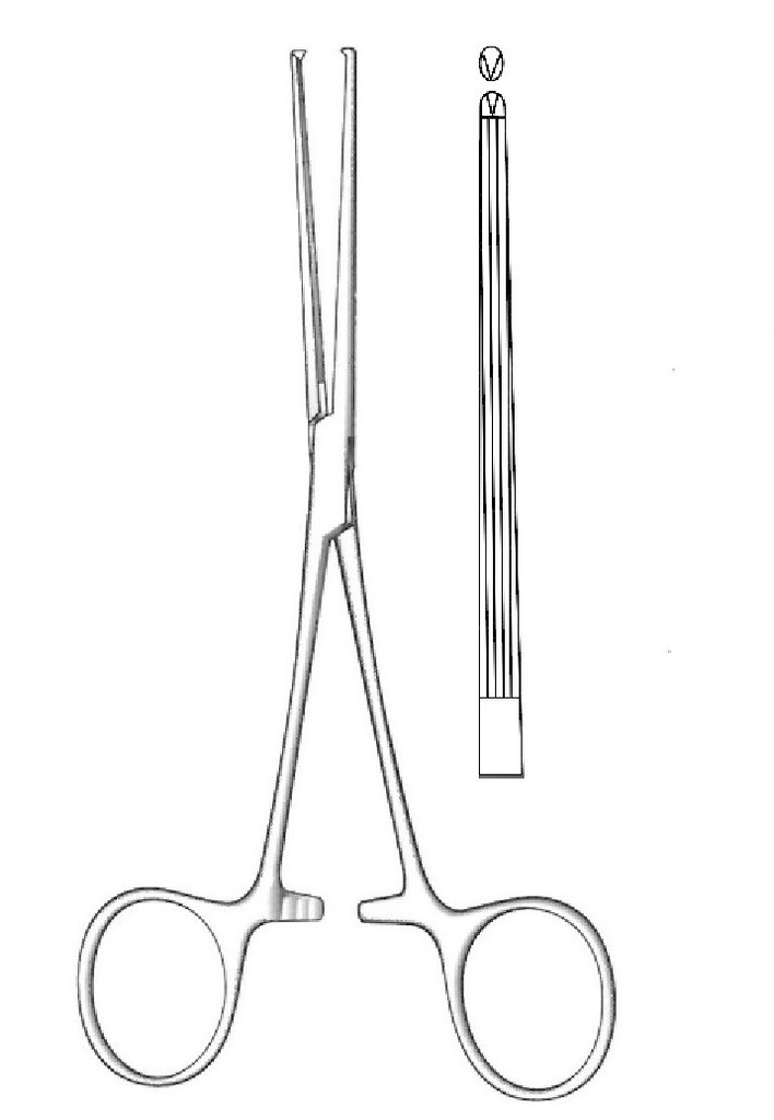 Baby-Allen Premium intestinal clamp-length = 16.5 cm / 6-1 / 2 "