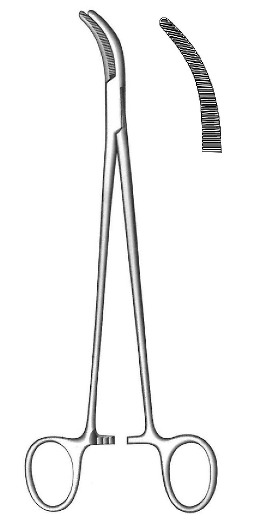 Pinza para conducto biliar Desjardins premium, curva ligera - longitud = 21 cm / 8-1/4"