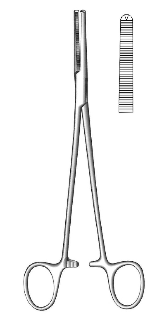 Pinza para histerectomía Phaneuf premium, recta