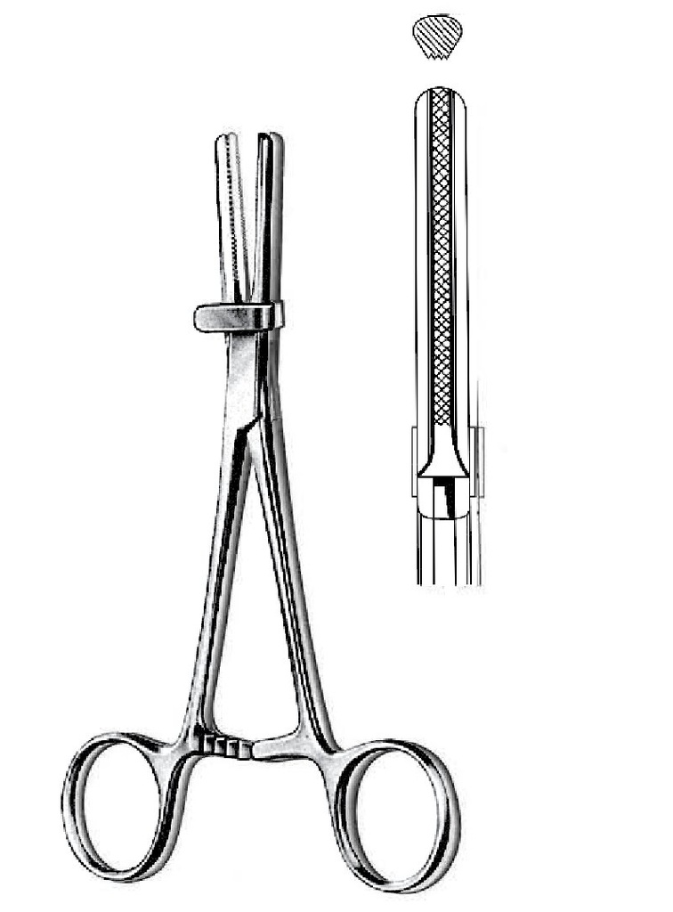 Premium pipe clamp with protector, serrated teeth - length = 20 cm / 8"