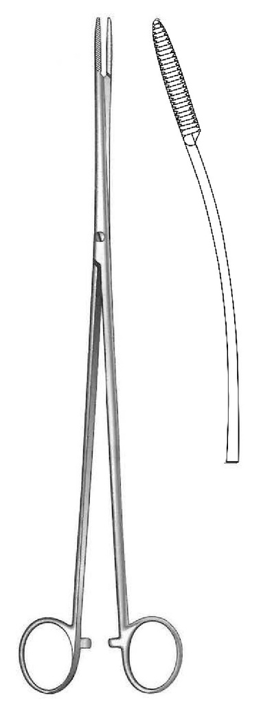 Pinza para cuerpos extraños Pelkmann premium, curva