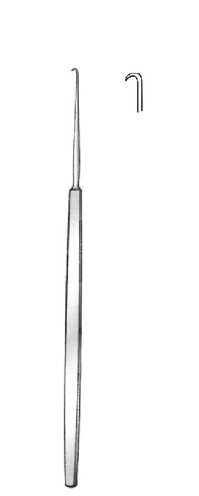 Gancho para nervios Cushing premium - longitud = 14 cm / 5-1/2"