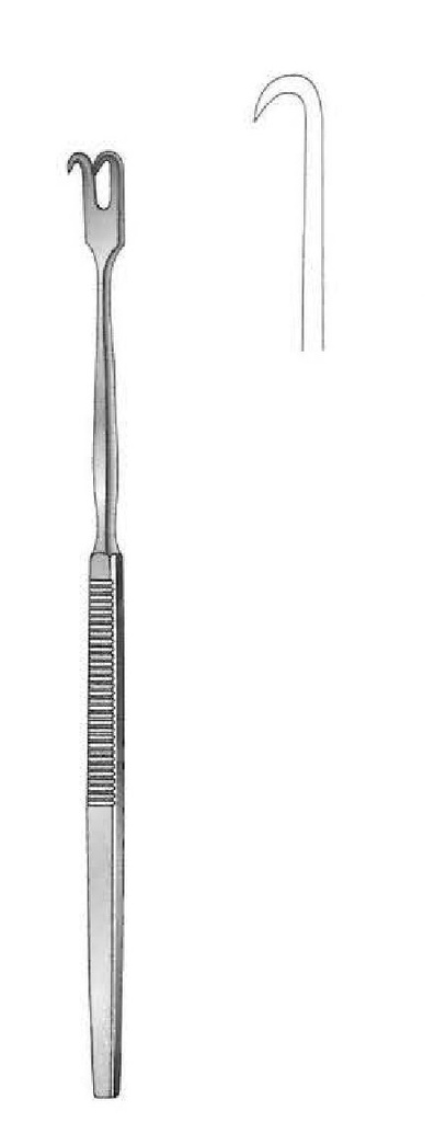 Premium retractor hook, sharp, 1 tooth