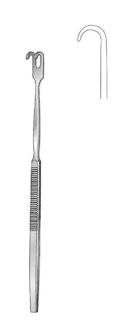 Gancho retractor premium, desafilado, 1 diente