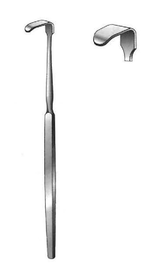 Retractor de Senn-Green premium, valva = 10 x 6 mm