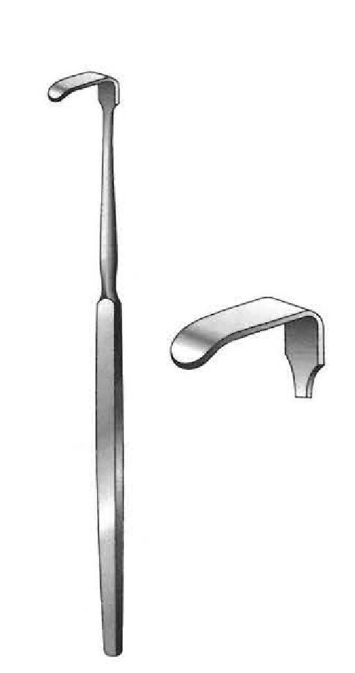 Retractor de Senn-Green premium, valva = 20 x 6 mm