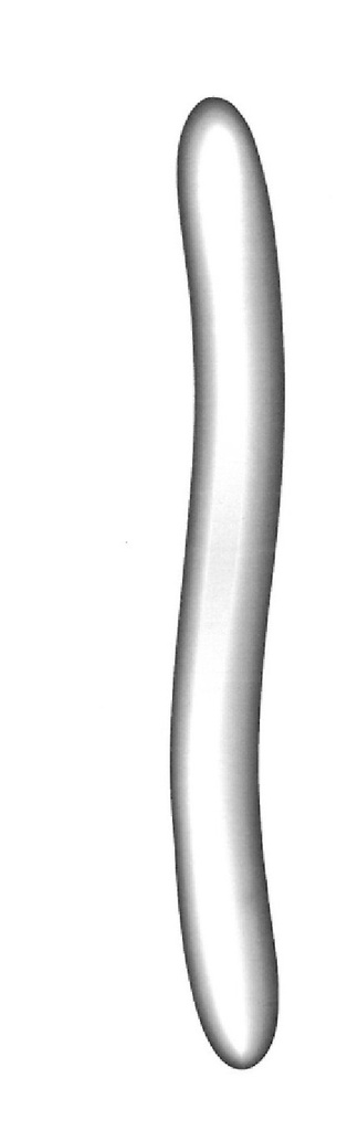 Dilatador uterino Hegar premium, doble punta, acero inoxidable - diámetro = 25/26 mm