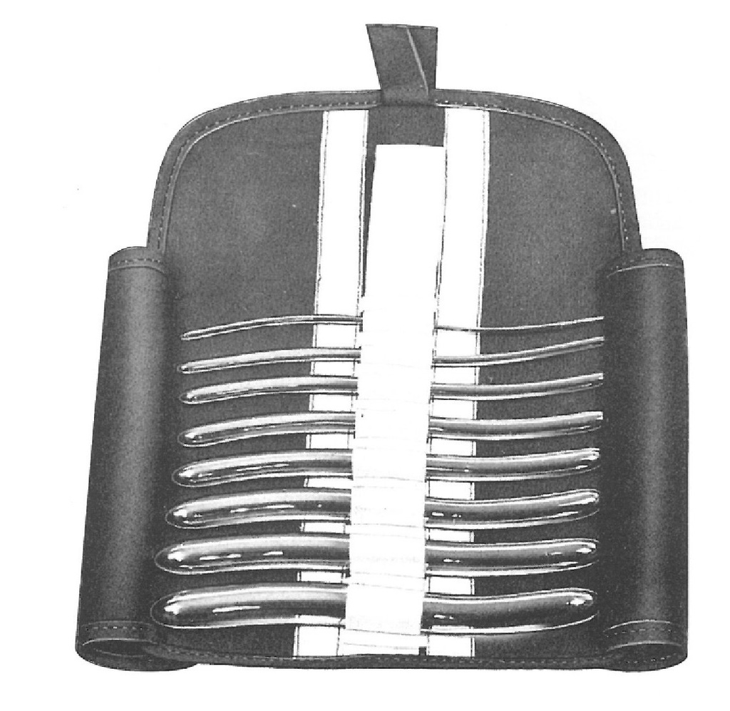 Dilatador Hegar premium, doble extremo, juego de 8, acero inoxidable