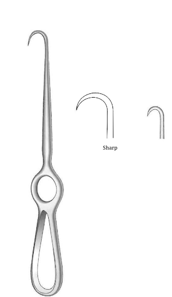 Separador Kocher premium, afilado, 1 diente