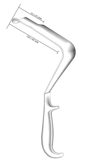 [IU-01347P] Pelvis St-Marks Premium retractor, Figure 1