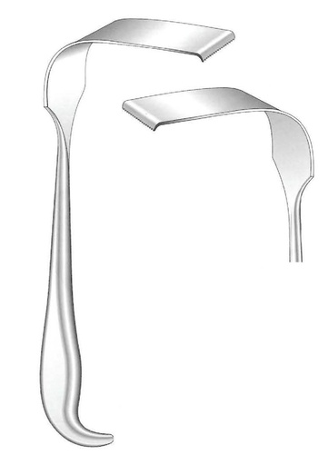 [IU-01344P] Separador Meyerding premium para cirugía profunda, valva = 89 x 50 mm
