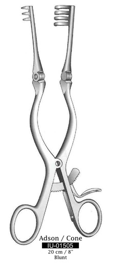 [IU-01505P] Adson Baby Premium cone retractor - length = 20 cm / 8 ", declared