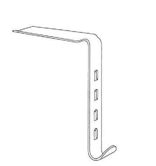 Separador Kirschner premium para intestino y vejiga - valva = 105 x 35 mm