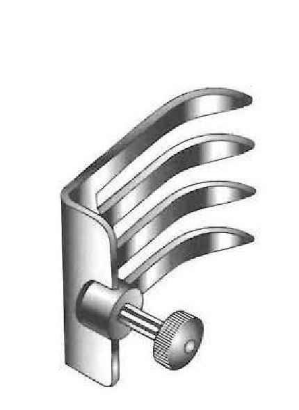 Blade for premium Scoville laminectomy retractor, sharp - blade = 41 x 38 mm
