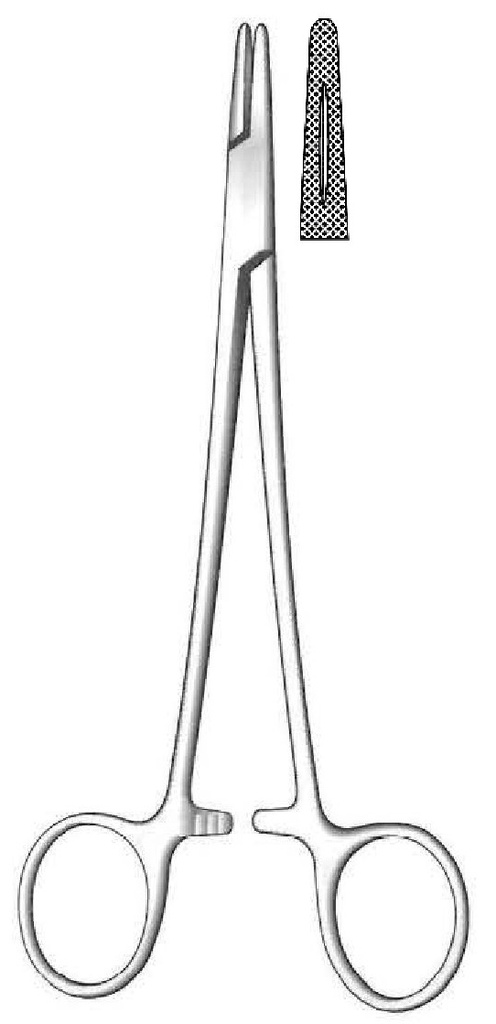 Porta agujas Mayo-Hegar premium - longitud = 20 cm / 8"