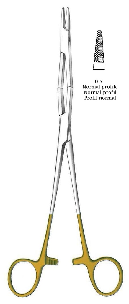 Porta agujas Naunton-Morgan premium, TC Gold