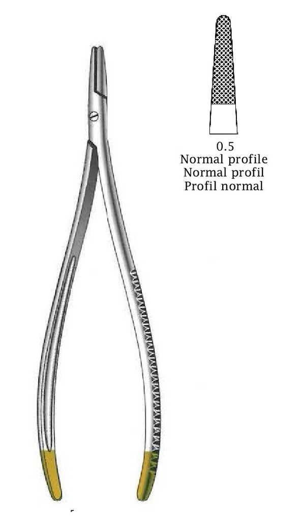Porta agujas Tonnis premium, TC Gold