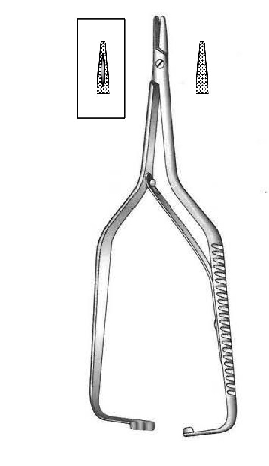 Porta agujas Boynton premium, delicado - longitud = 12.5 cm / 5"