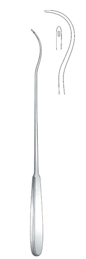 [IU-03350P] Aguja para ligadura Brunner premium, curva completa - longitud = 24 cm / 9-1/2"