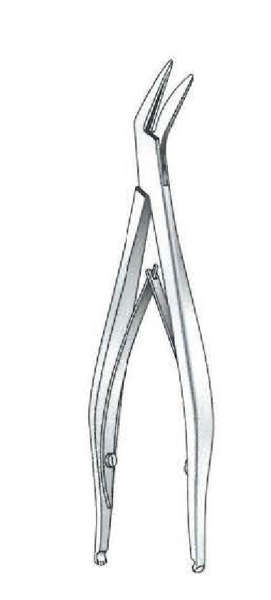 Pinza para aplicar y remover clip Michel premium, punta angulada