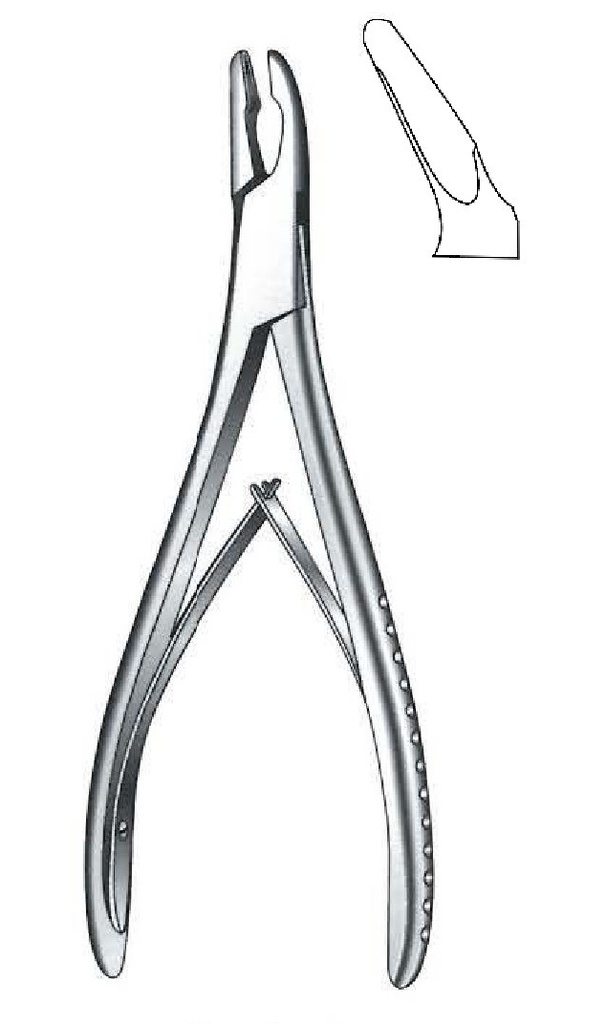 Pinza gubia para hueso Cleveland premium - longitud = 17 cm / 6-3/4"